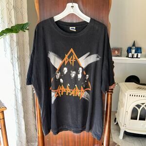 Vintage Def Leppard 2002 X Tour T-Shirt Size XXL Y2K